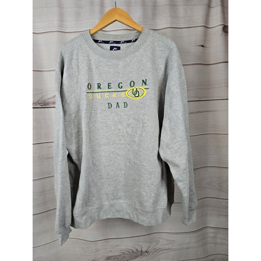 Vintage Pro Player NCAA Oregon Ducks Dad Pride Crewneck Men XL #V